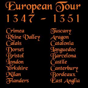 Black Death European Tour T-Shirt